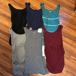 Size Small - Set of 6 Maternity Tank Tops